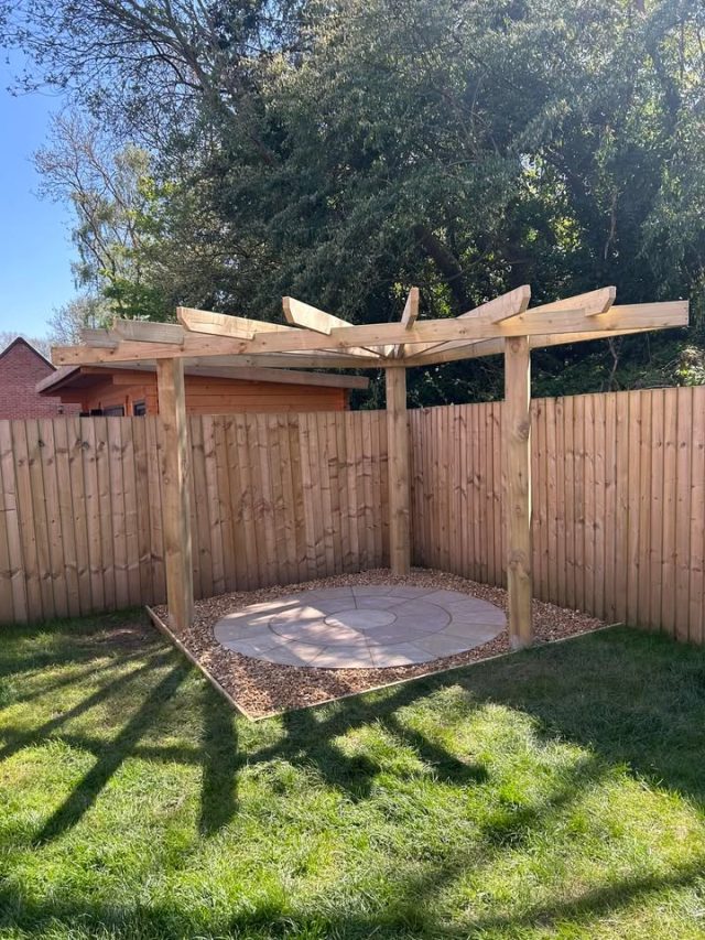 Pergola and Raj circle.